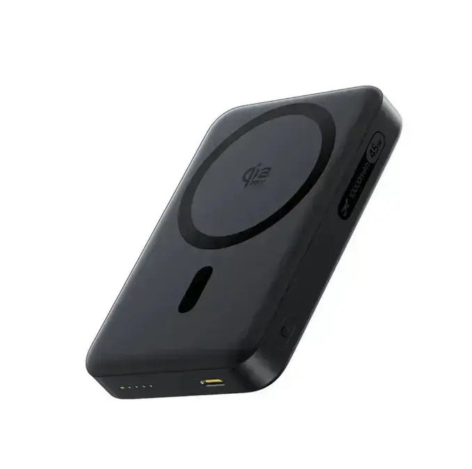 LiPo PowerBank 10000mAh 45W Wireless Qi2.2 Charger (25W), compatible with Magsafe Black EnerFill FM21  BASEUS