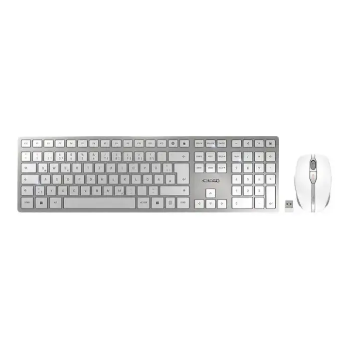 Cherry DW 9100 SLIM Tastatur-und-Maus-Set TastaturundMausSet kabellos (JD-9100DE-1) (JD9100DE1)