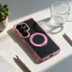 Case for Samsung A57 Frame Circle Stand compatible with MagSafe pink — Photo 3