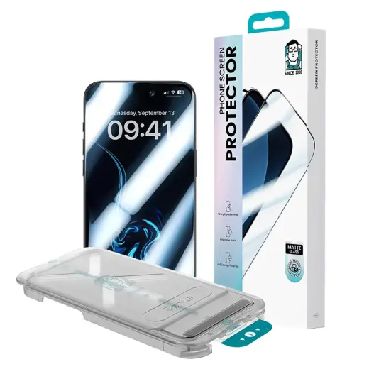 Benks Tempered glass Joy Touch Matte Glass (0N65) for Iphone 16 Pro black Foto 10