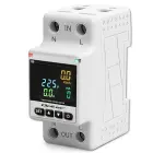 Qoltec Single-phase electronic wattmeter | energy consumption meter | DIN35 | Remote control | Measurement history | Wi-Fi | TUYA | Smart life — Foto 1