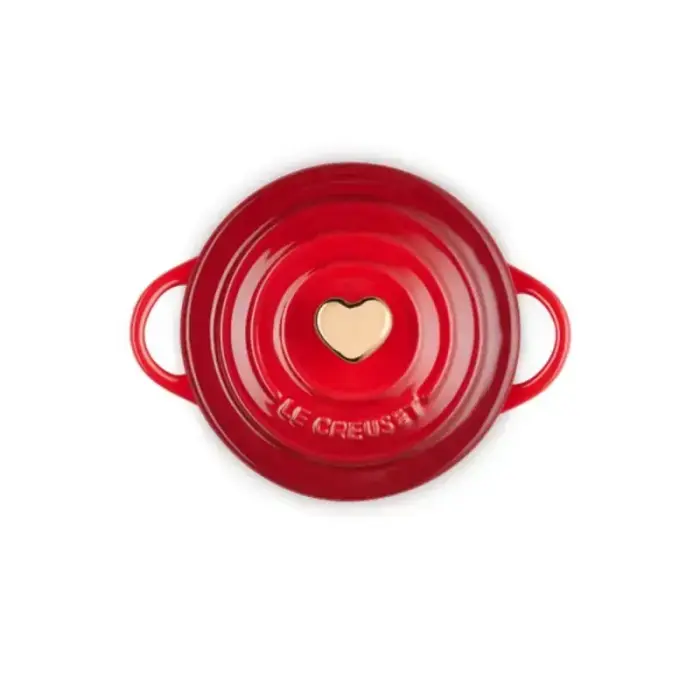 Мини-кастрюля из каменной керамики, диаметр 10 см, красная. Фото num