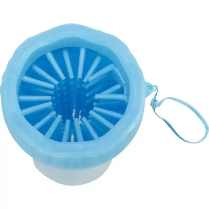 Ķepas tīrītājs : Trixie Paw cleaner, silicone/PP, M–L, blue Фото num