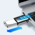 Joyroom USB 3.2 Gen 1 (Male) - USB Type C (Female) adapter black (S-H151 Black) Foto 2