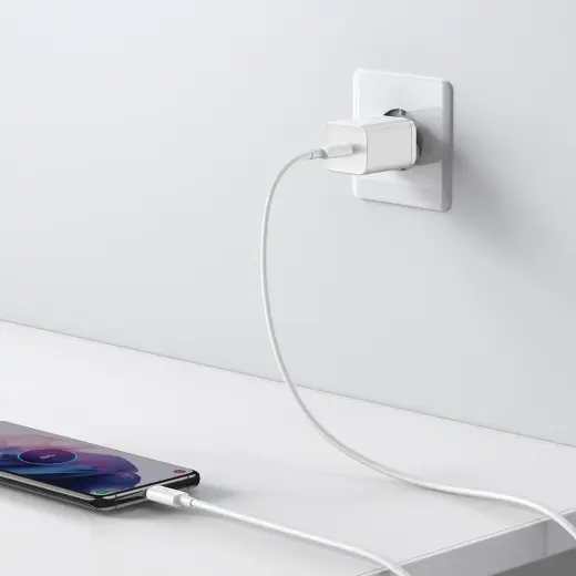 Baseus Super Si зарядное устройство | 25W | USB-C | с проводом USB-C на USB-C в комплекте | белое Фото num