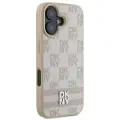 DKNY DKHCP16SPCPTSSP iPhone 16 6.1" różowy|pink hardcase Checkered Pattern & Printed Stripes — Foto 4