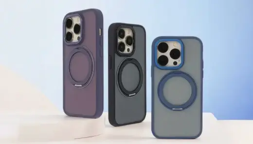 Secure Spinning Mag Case for iPhone 15 Pro Max 6,7" purple Foto 5