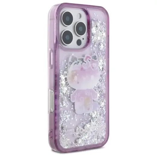 Hello Kitty HKHCP16XL50PPU iPhone 16 Pro  Max 6.9" fioletowy|purple hardcase Liquid Glitter 50TH Anniversary Party Фото num
