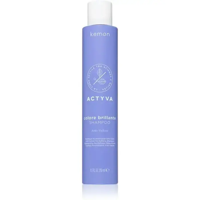 Kemon Actyva Colore Brillante Shampoo for Neutralising Brassy Tones 250 Ml