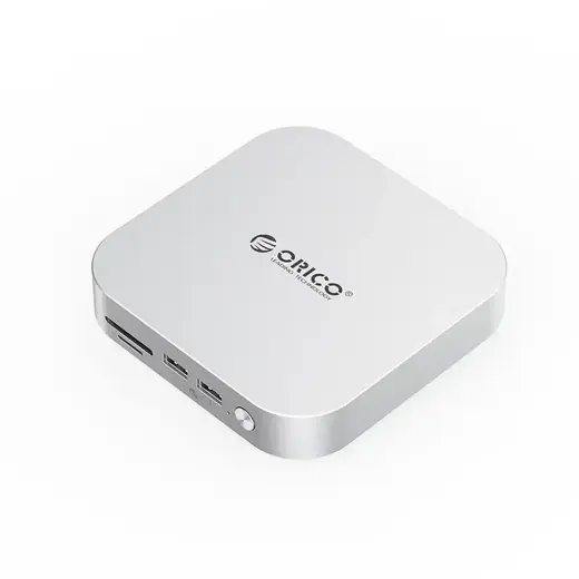 Orico MiniLink 9-in-1 Docking Station with M.2 SSD Hard Drive Bay - Silver Photo