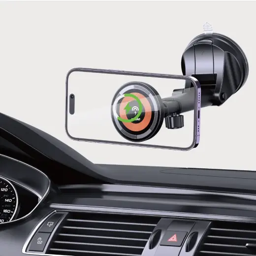 Dudao F12MAX+ cockpit magnetic holder with MagSafe inductive charger - black Photo