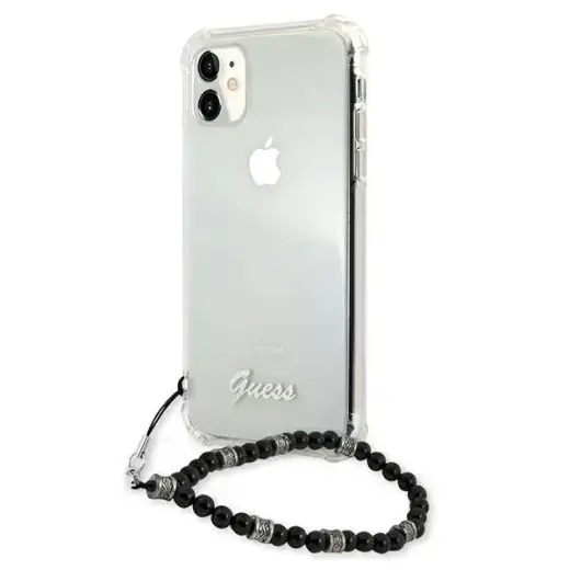 Guess GUHCN61KPSBK iPhone 11 6,1" | Xr  Transparent hardcase Black Pearl Photo