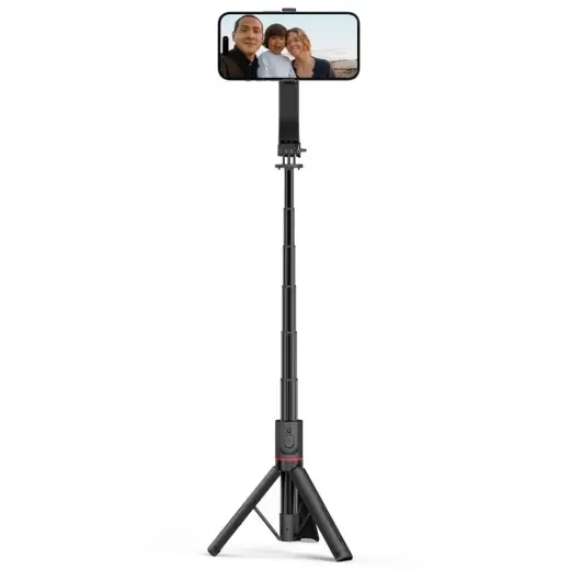 Tech-Protect L04S Bluetooth selfie stick with tripod up to 95cm and 360 head - black Фото num