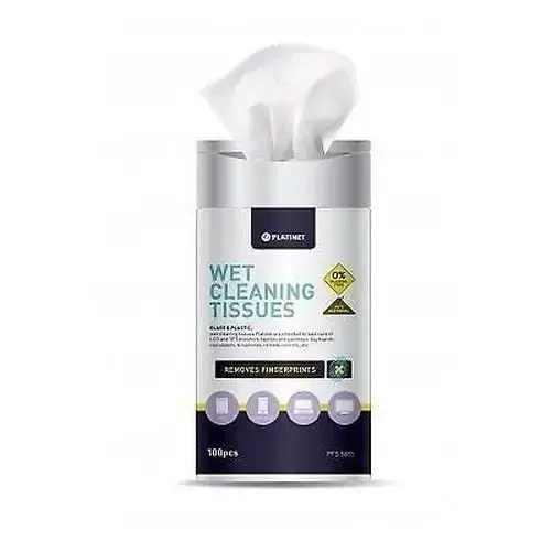 Platinet PFS5855 Cleaning Wipes For Plastic | Metal Surfaces | Notebooks 100 pcs Photo