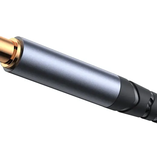 Joyroom stereo audio cable AUX 3.5 mm mini jack - USB-C for phone 1.2 m black (SY-A07) Photo