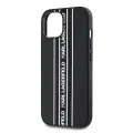 Karl Lagerfeld PU Saffiano Athleisure Stripe and Strap Case for iPhone 15 Pink — Photo 2