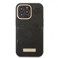 Guess GUHMP13LSAPSTK iPhone 13 Pro | 13 6,1" czarny|black hardcase Peony Logo Plate MagSafe Фото num