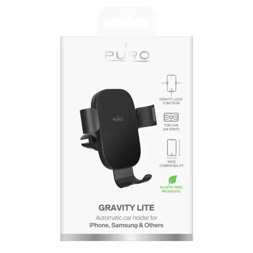 Puro Gravity Car Air Vent Gravity Holder - Black Photo