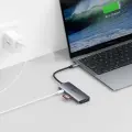 Choetech 7in1 multifunctional USB Type C HUB - 3x USB 3.2 Gen 1 | SD and TF memory card reader | HDMI 4K 30Hz | USB Type C gray (HUB-M19 gray) Фото num