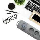 Qoltec Surge protector | 8 sockets | 3m | Grey — Foto 5