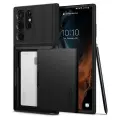 Spigen Slim Armor CS Samsung S908 S22Ultra czarny|black ACS03927 Foto 1