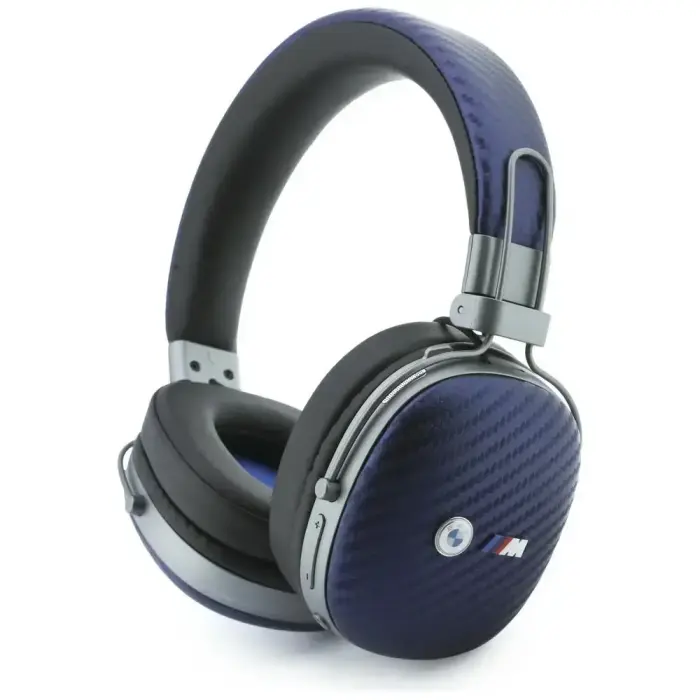 Headphones BMW Carbon Metal Parts and Logos Bluetooth ENC navy blue