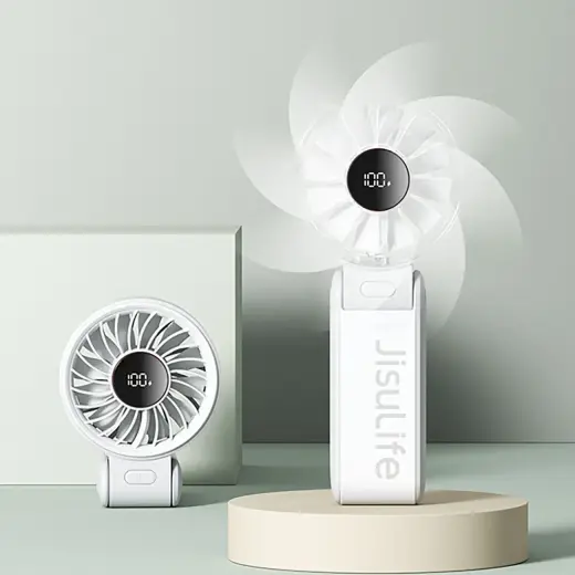 Jisulife Handheld Fan Life7 5000mAh Portable USB Fan - Gray Foto 3