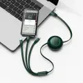 Baseus Bright Mirror 4 3-in-1 провод для передачи данных и зарядки | USB-C на Micro USB, Lightning, USB-C | 100W | 1.1m | зеленый Фото num