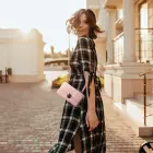 Knitted bag for phone GCW06 pink Фото num