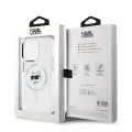 Karl Lagerfeld IML Choupette Head Metal Frame MagSafe Case for iPhone 15 Pro Max Transparent — Foto 5