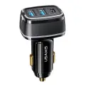 Зарядка для автомобиля USAMS US-CC126 C24 | 80W | QC | USB-A, USB-C | черная Фото num