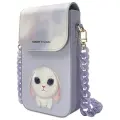 Nimmy Zestaw 3w1 torebka na telefon +     portfel + etui na lokalizator fioletowy|purple Big Eyed Pet 2.0 Rabbit Foto 5