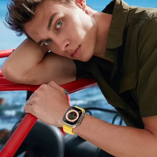 Tech-Protect IconBand Pro strap for Apple Watch 4 | 5 | 6 | 7 | 8 | 9 | SE | Ultra 1 | 2 (42|44|45|49 mm) - orange Фото num