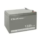 Qoltec AGM battery | 12V | 12Ah | Maintenance-free | Efficient| LongLife | for UPS, security Foto 1