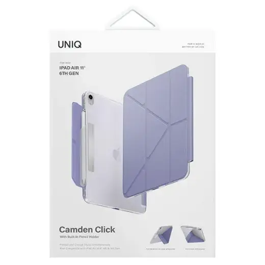 UNIQ etui Camden Click iPad Air 11" (2024) fioletowy|light violet Фото num