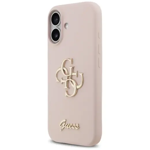 Guess Silicone Big 4G Script Case for iPhone 17 Pink Foto 2