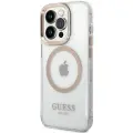 Guess GUHMP15XHTRMD iPhone 15 Pro Max 6.7" złoty|gold hard case Metal Outline Magsafe Фото num