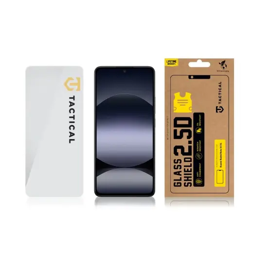 Тактический защитный стеклянный щит 2.5D защитное стекло для телефона Redmi Note 14 4G|5G|Poco X7 Pro 5G прозрачное Фото num