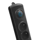 Qoltec Surge protector | 4 sockets | 2.5m | Black — Фото 7