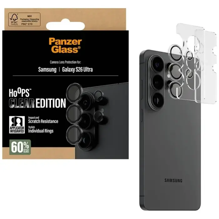 Tempered glass for the camera lens PanzerGlass Hoops Lens Protector for Samsung Galaxy S26 Ultra tra Foto 4