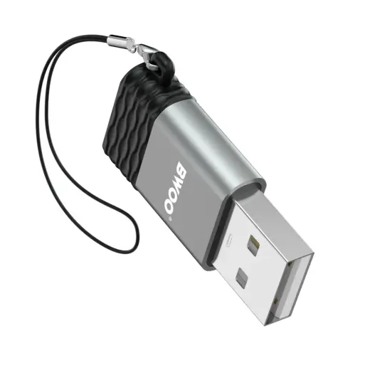 BWOO adapter BZ-38 USB-C - USB gray OTG Фото num