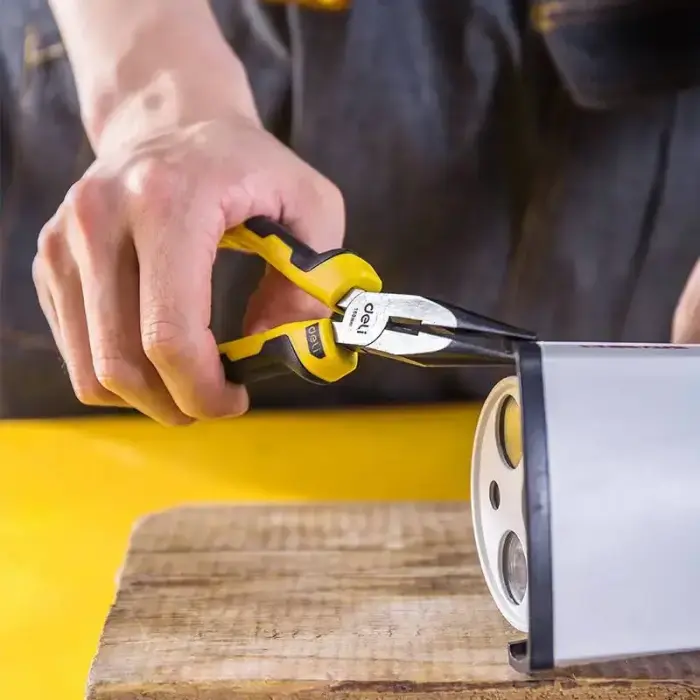 Garās knaibles 6" Deli Tools EDL2106 (dzeltenas) Foto 3