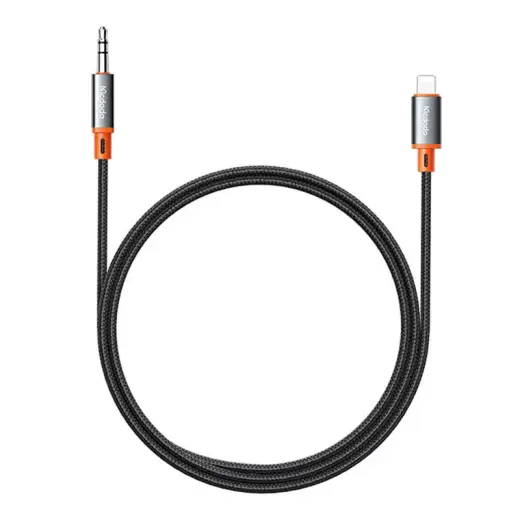 Mcdodo CA-0780 Lightning to 3.5mm AUX mini jack cable, 1.2m (black) Photo
