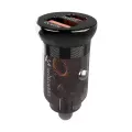 Wozinsky 65W Car Charger USB-C PD 65W | USB-A 45W QC 3.0 - Black Foto 3
