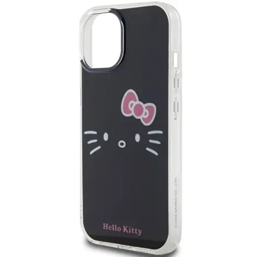 Hello Kitty IML Kitty Face case for iPhone 15 - black Фото num