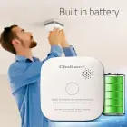 Qoltec Certified Wireless Smoke Detector with Battery | Sensor life: 10 years | Battery life: 10 years | Alarm: 85dB | LED Foto 2