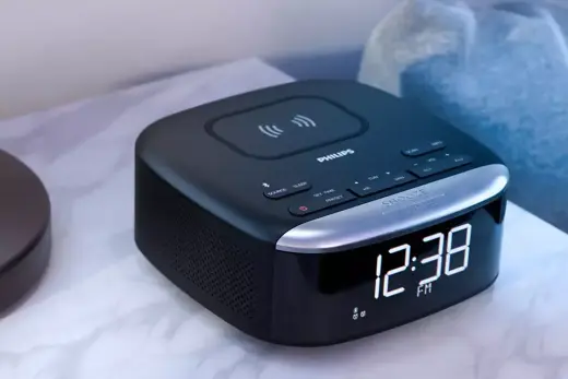 PHILIPS Radio pulkstenis, melns Foto 4