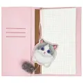 Nimmy Zestaw 2w1 notatnik + długopis      różowy|pink Big Eyed Pet 2.0 Cat Photo