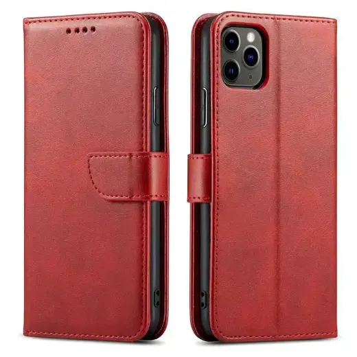 Fusion Marva Book Case grāmatveida maks Samsung Galaxy A17 sarkans