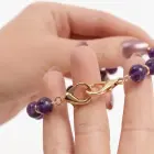 Beaded phone strap purple — Photo 6